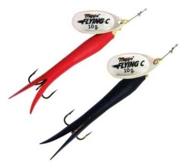2 x MEPPS AGLIA FLYING C.10 gr SILVER - BLECK RED