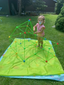 Строительный набор TWIERDZ 89 элементов. Большая палатка - основа для строительства