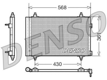 KONDENZÁTOR KLIMATIZACE CITROEN DS5 1.6 2.0 11-15