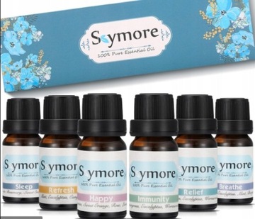 SYMORE 100% Essential Oil mix olejki eteryczne 6x10ml SAUNA DYFUZOR