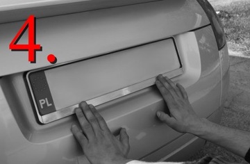 ЧЕРНАЯ РАМКА НОМЕРНОГО ЗНАКА МОТОСКУТЕР