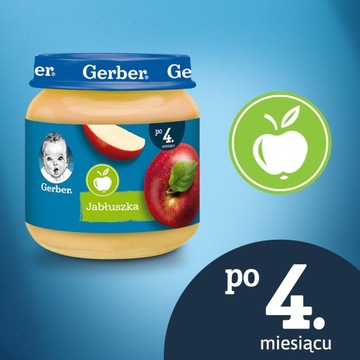 GERBER яблочный десерт 6х125г