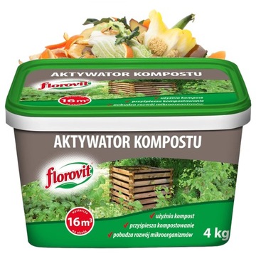 AKTYWATOR KOMPOSTU DO KOMPOSTOWANIA KOMPOSTER 4KG NAWÓZ FLOROVIT