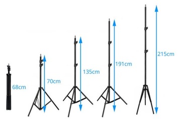 ПОДСТАВКА ДЛЯ СТУДИЙНОГО ОСВЕЩЕНИЯ 70-215 СМ, DO2 КГ ДЛЯ MITOYA 18C 21C 176 480 480L
