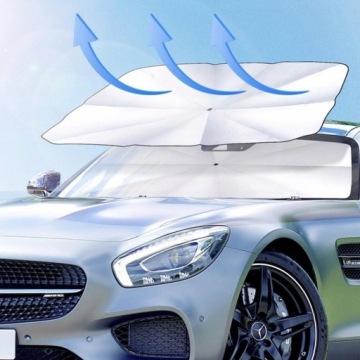 Зонт на лобовое стекло, навес для автомобиля, 140х79см.