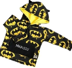 Bluza Batman z imieniem rozmiar 110