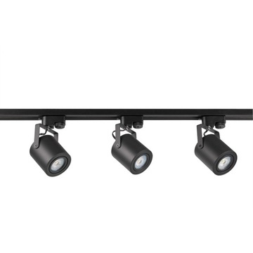 Zestaw szynoprzewód LED 3x10W metrowy czarny