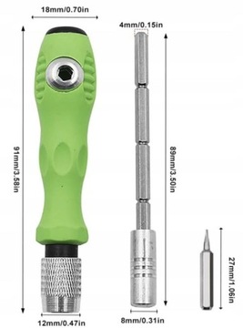ZESTAW PRECYZYJNYCH ŚRUBOKRĘTÓW WKRĘTAKÓW WKRĘTAKI Z MAGNESEM BITY 32W1