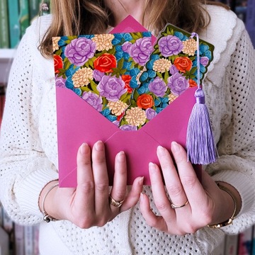 Закладка Цветы ПОДАРОК ​​НА ЖЕНСКИЙ ДЕНЬ