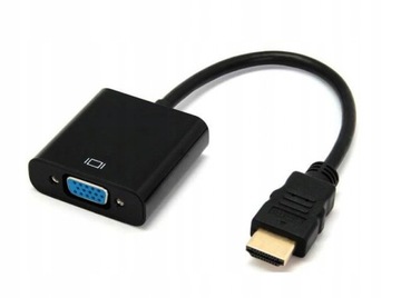 Переходник GEMBIRD A-HDMI-VGA-04 (HDMI M - D-Sub (VGA) F; 0,15 м; черный)