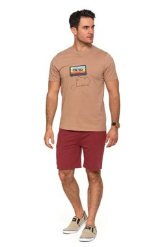 T-Shirt Męski Klasyczny Koszulka na Krótki Rękaw Modny Nadruk MORAJ XL