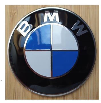 BMW emblemat znaczek logo czarny nieb 82mm 2piny