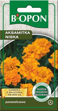 BIOPON NASIONA AKSAMITKA NISKA POMARAŃCZOWA 1g