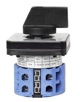 КУЛАЧКОВЫЙ ПЕРЕКЛЮЧАТЕЛЬ 20A 0-1 3F ПЛАТА IP65