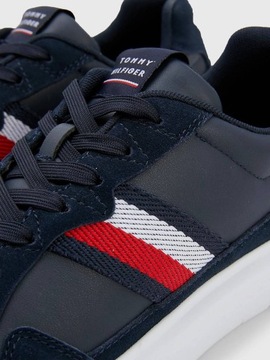 Skórzane Męskie Sneakersy Lightweight Tommy Hilfiger Granatowy 43