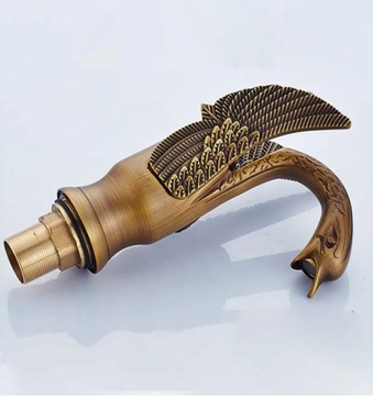 SWAN Смеситель для умывальника напольный ANTIQUE BRASS LUXURY