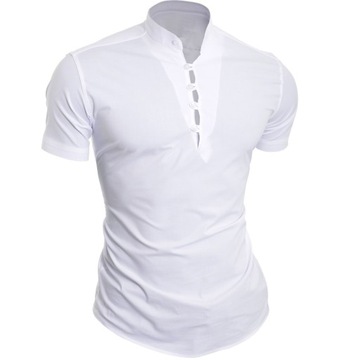 Koszula Męska Casual Stójka Comfort Slim Kolory