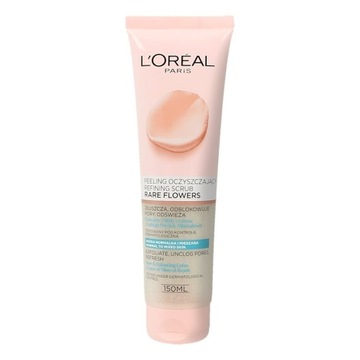 LOREAL RARE FLOWERS Peeling oczyszczający - skóra normalna i mieszana 150ml