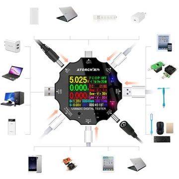 Универсальный Bluetooth-метр напряжения и тока UD18