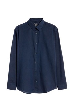 H&M Koszula Easy iron Slim fit elegancka klasyczna wizytowa gładka męska M