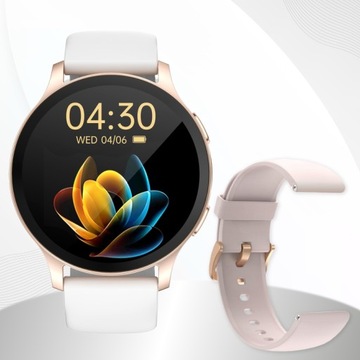 SMARTWATCH ЖЕНСКИЕ ЧАСЫ ПОЛЬСКОЕ МЕНЮ СПОРТ ЧСС ЗВОНКИ SMART WATCH PL