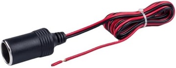 Автомобильная розетка прикуривателя с кабелем 15А 12В 24В 16AWG 1м. СИЛЬНЫЙ
