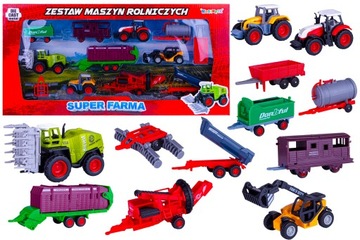 Zestaw Farma: traktor maszyny rolnicze 6043