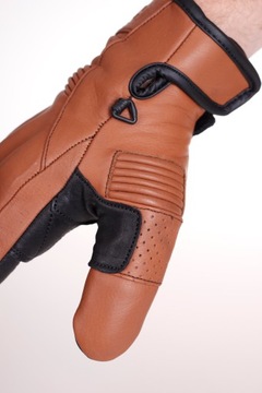 Кожаные мотоциклетные перчатки Husar Maverik Brown