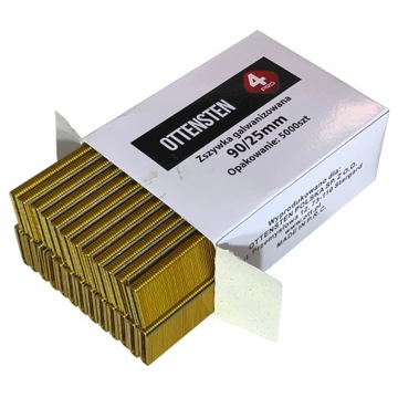 Скобы столярные для степлера оцинкованные тип 90 25мм 5000шт