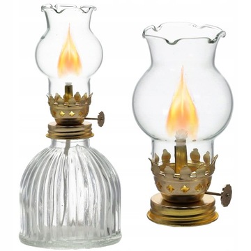 LAMPA NAFTOWA RETRO VINTAGE ANTYCZNA NA OLEJ NAFTĘ LAMPION LATARNIA 19,5 cm