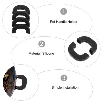 Силиконовый держатель для кастрюли. Крышка рукава. Держатель для горячей кастрюли.