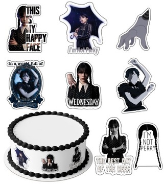 POSTACIE NA TORT I BOKI TORTU WEDNESDAY ADDAMS