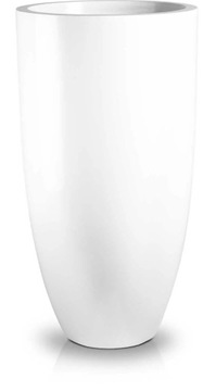 Biała Donica do Salonu - Cygaro 32x62 cm