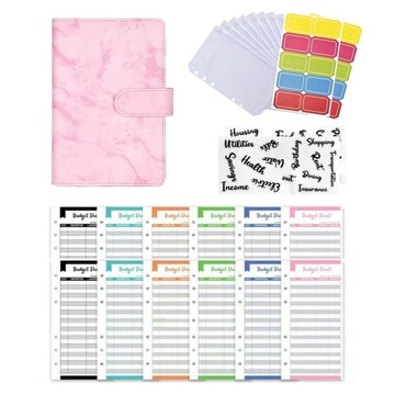 A6 Notes Binder Przezroczysty organizer pieniędzy