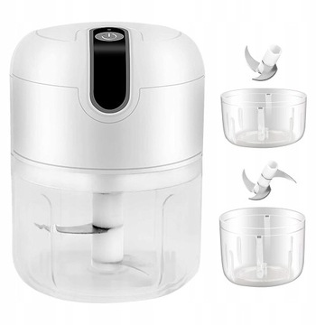 ЭЛЕКТРИЧЕСКИЙ ИЗМЕЛЬЧИТЕЛЬ ДЛЯ ЛУКА, МИНИ-ИЗМЕЛЬЧИТЕЛЬ ТРАВ, 250 МЛ+100 МЛ