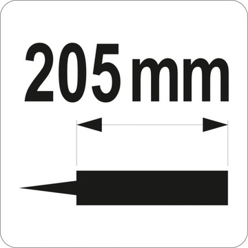 ДВОЙНОЙ СОК ДЛЯ ТОЛСТОЙ МАССЫ 205мм YATO