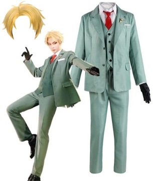STRÓJ KOSTIUM LOID FORGER SPY X FAMILY COSPLAY PERUKA WŁOSY 176/182 XL