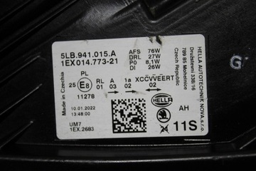 SKODA ENYAQ 5LB FULL LED LEVÝ SVĚTLO PĚKNÝ