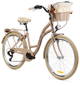 DAMSKI ROWER MIEJSKI Goetze 26 LEKKI DAMKA SHIMANO KOSZ