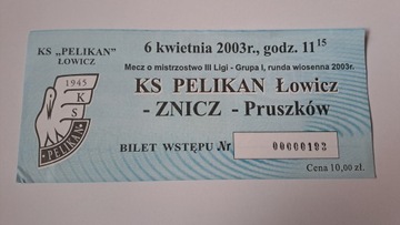 PELIKAN ŁOWICZ - ZNICZ PRUSZKÓW 06-04-2003