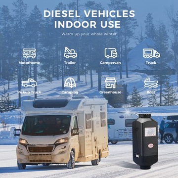 ПАРКОВОЧНОЕ ОБОГРЕВАНИЕ МАСЛЯНОГО ОБОГРЕВАТЕЛЯ WEBASTO 2KW 12V МОЩНЫЙ ЖК-ВЕНТИЛЯТОР