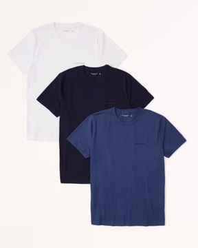 3x t-shirt Abercrombie&Fitch koszulka XL 3PAK