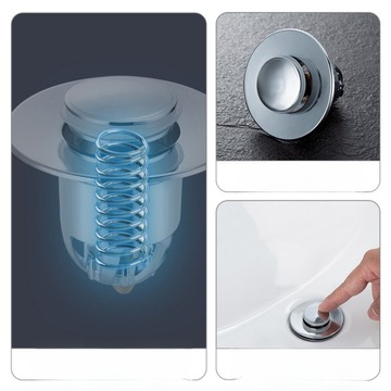 СЛИВНАЯ ПРОБКА ДЛЯ РАКОВИНЫ В ВАННОЙ КОМНАТЕ