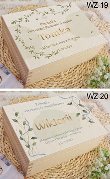 КОРОБКА ПАМЯТИ ПОДАРОК ​​ПРИЧАСТИЕ ПЕРСОНАЛЬНОЕ ИМЯ