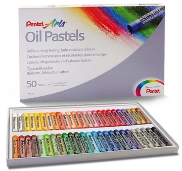 PASTELE OLEJNE PENTEL 50 KOLORÓW PHN50 ATEST