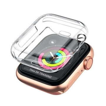 ETUI SILIKONOWE CLEAR DO APPLE WATCH 2/3/4/5/6/SE