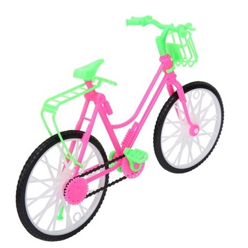 Игрушечный пластиковый велосипед с корзиной