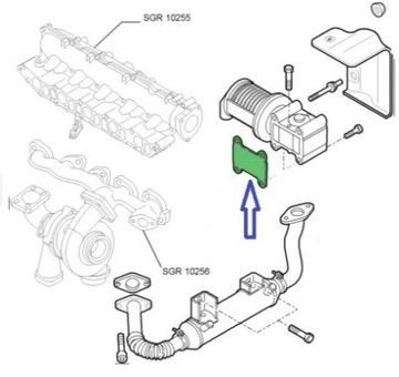 Заглушка EGR 1.9 CDTi OPEL Vectra C Zafira B