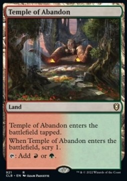 Temple of Abandon - land RG i scry @@@