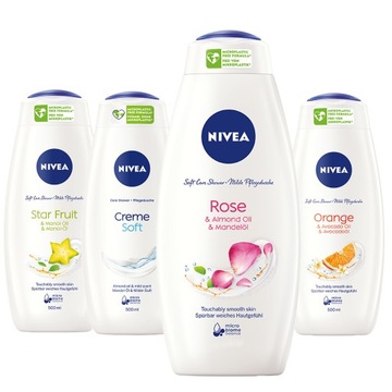 Kremowy żel pod prysznic NIVEA zestaw 4x500ml